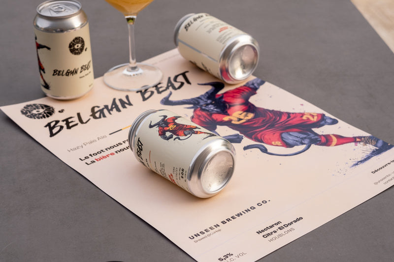 Belgian Beast — Hazy Pale Ale pour la Coupe du Monde 2026, Diables Rouges | Unseen Brewing Co.